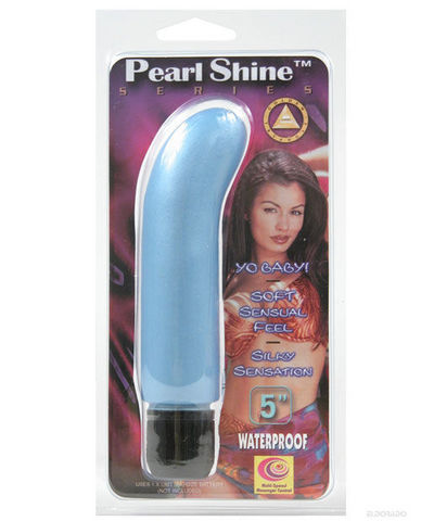Pearl Shine Waterproof G Spot Vibe - Blue	 Sex Toy Product