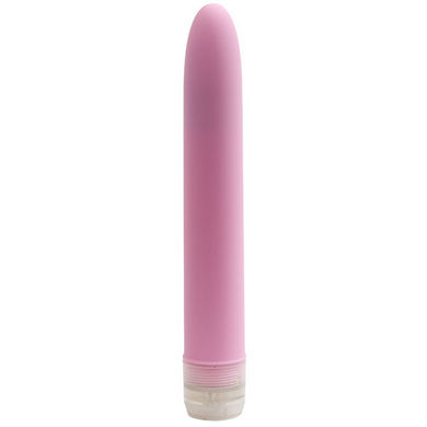 7 inches Velvet Touch Pink Vibrator. How do you improve perfection? Take our smash hit, the 7 Velvet Vibe Double the size, double the horse power, and double the fun. These Velvet Vibrators comes in four new, bright and exciting colors. They are packing the most powerful motors around. Enjoy earth shattering sensations indoors, outdoors and in between with a waterproof, multiple-speed Velvet vibrator. Velvet Touch vibrators are made from plastic, yet they have a velvety smooth texture that is unequaled. This vibrator is 7 inches long and 1 inch in diameter. Vibrator requires 2 AA batteries, not included, provide the powerful multiple-speed vibrations. Collect all the different colors of the sophisticated Velvet Touch Vibes!...