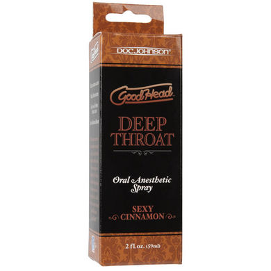 Goodhead Deep Throat Spray Cinnamon 2oz Sex Toy Product