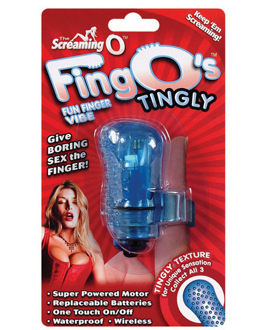 FingO Finger Massager - Blue Tingly Sex Toy Product