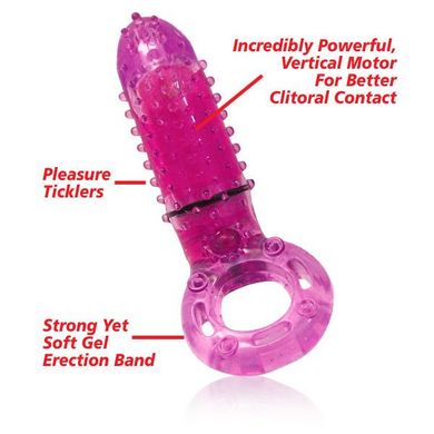 O Yeah Super-Powered Vertical Vibrating Ring-Assorted Colors	 Sex Toy Product