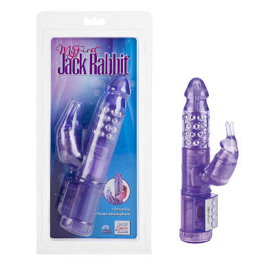 My First Jack Rabbit Vibrator Waterproof 5.25" Insertable - Purple