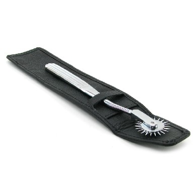 Kinklab wartenberg pinwheel with leather sheath Image 3