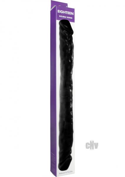 Eighteen Double Ended Dildo Black Kinx Sex Toy Product