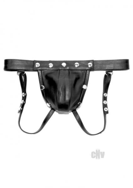 Prowler Red Leather Harn Jock Blk