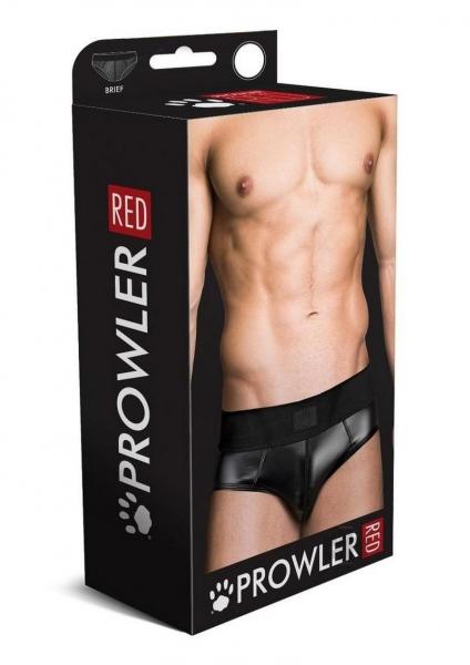 Prowler Red Wetlook Brief Blk
