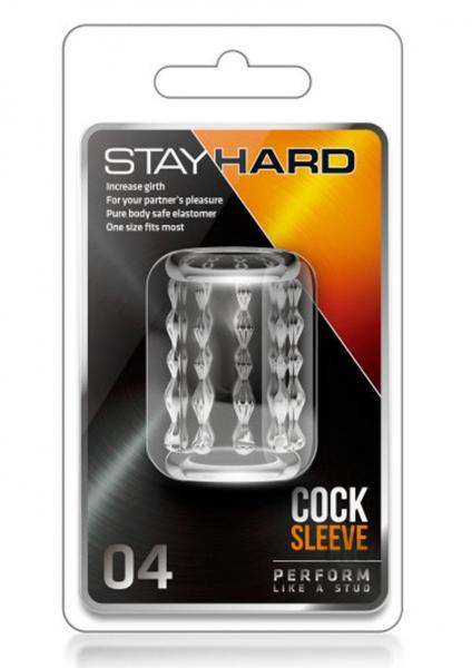 Stay Hard Cock Sleeve 04 Clear Sex Toy Product