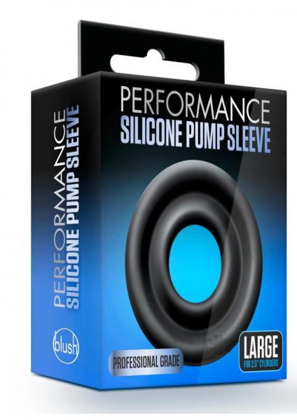 Performance Silicone Pump Sleeve Large Black Sex Toy Product