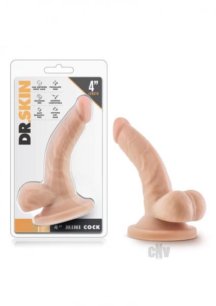 Dr Skin 4 inches Mini Cock Vanilla Beige Dildo Sex Toy Product