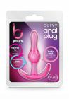 B Yours Curvy Anal Plug Pink Sex Toy Product