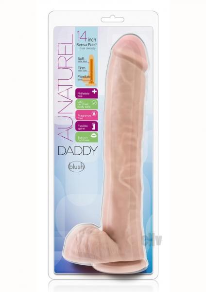 Au Naturel Daddy 14 inches Dual Density Beige Dildo Sex Toy Product