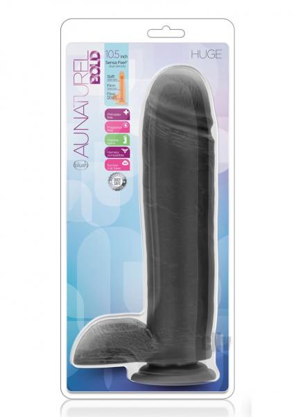 Au Naturel Bold Huge 10.5 inches Dildo Black Sex Toy Product