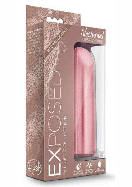 Nocturnal Rechargeable Lipstick Vibe Dusty Rose Pink Sex Toy Product