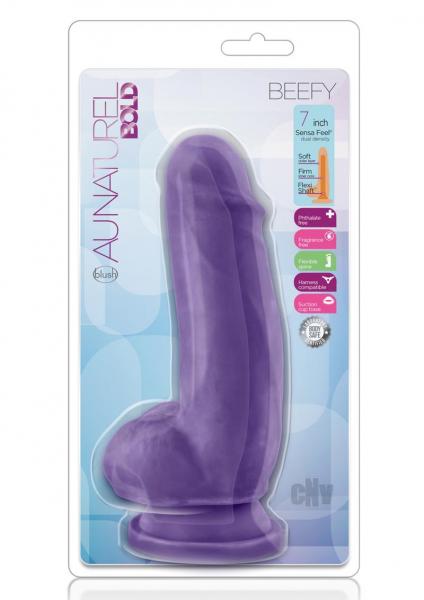 Au Naturel Bold Beefy 7 inches Dildo Purple Sex Toy Product