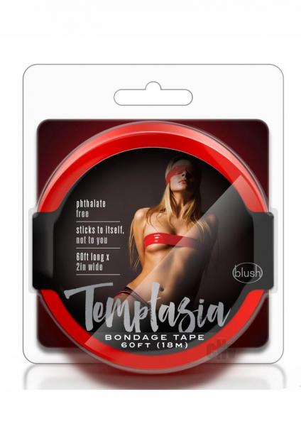 Temptasia Bondage Tape 60 feet Red Sex Toy Product