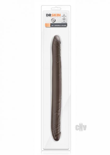 Dr Skin 16 inches Double Dildo Chocolate Brown Sex Toy Product