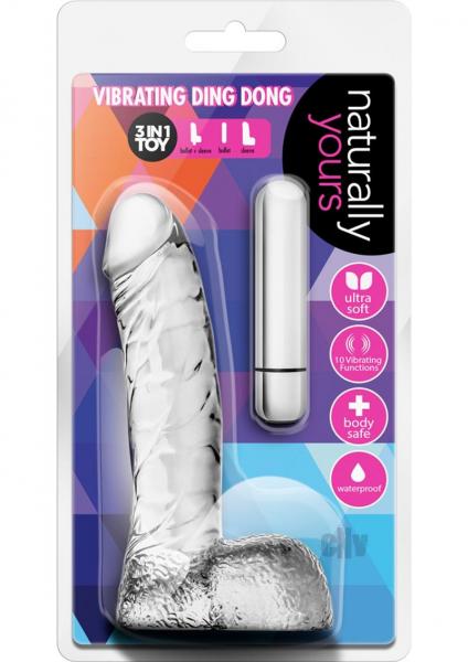 Naturally Yours Vibrating Ding Dong Clear Sex Toy Product