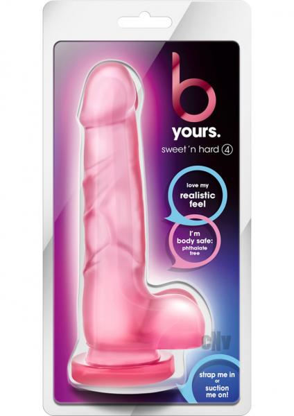 B Yours Sweet N Hard 4 Pink Dildo Sex Toy Product