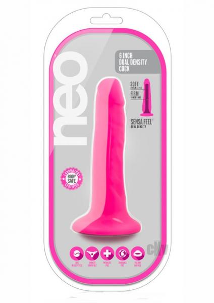 Neo 5.5 inches Dual Density Cock Neon Pink Dildo Sex Toy Product