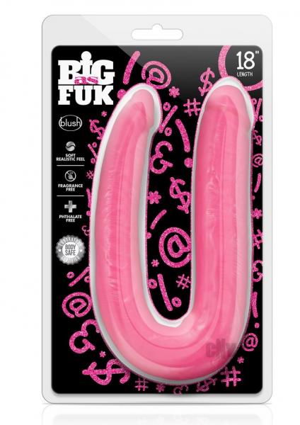 Big As Fuk 18 inches Double Head Cock Pink Image 3