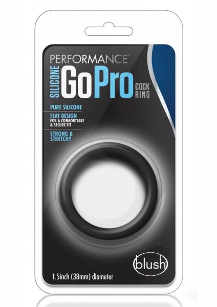 Performance Silicone Go Pro Cock Ring Black Image 3