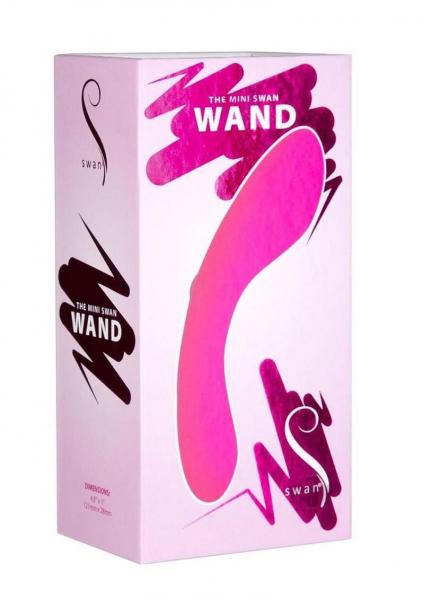 Mini Swan Wand 4.75 inches Pink Vibrator