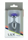 Lux Active Rose Anal Plug 3 Purple Sex Toy Product