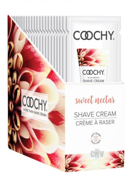 Coochy Shave Cream Sweet Nectar Foil 15ml 24pc Display