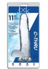 Jock C Thru Dong W/balls 11 Clear Sex Toy Product