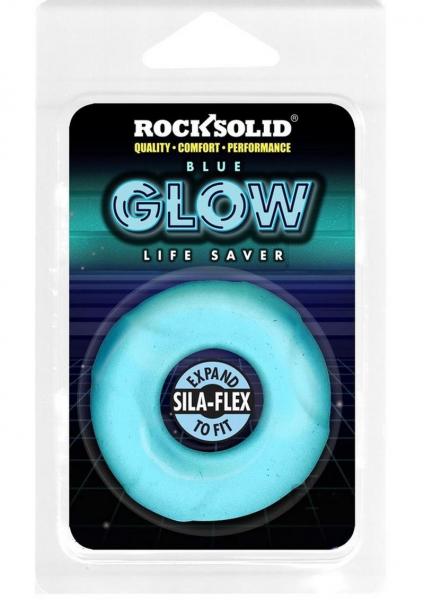 Rock Solid Sila-flex Glow-in-the-dark Life Saver C-ring Blue