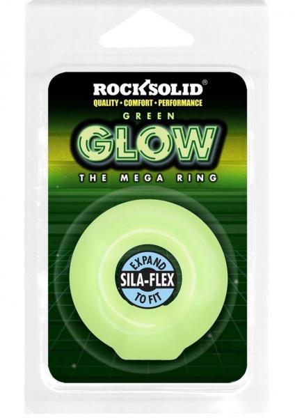 Rock Solid Sila-flex Glow-in-the-dark Mega Ring Green