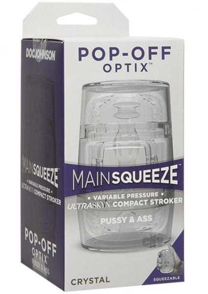 Main Squeeze Pop Off Optix Pussy & Ass Clear Stroker Sex Toy Product