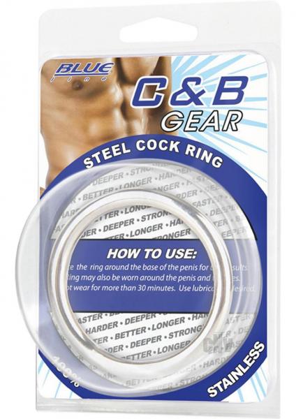 C & B Gear Steel Cock Ring 2 inches Sex Toy Product