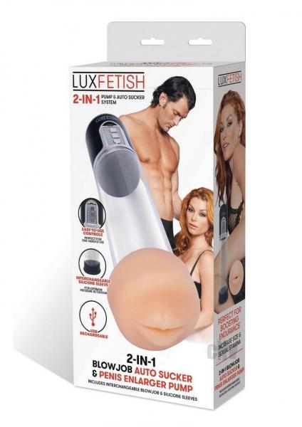 Lux Fetish 2-in-1 Blowjob Auto Sucker And Penis Enlarger Pump