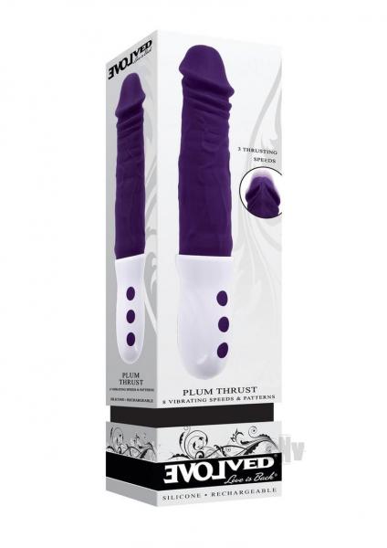 Evolved Plum Thrust Rechargeable Thrusting Vibe Silicone
