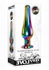 Rainbow Metal Plug Medium Sex Toy Product