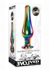 Rainbow Metal Plug Large Sex Toy Product