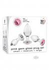 Aande Pink Gem Glass Plug Set Image 3