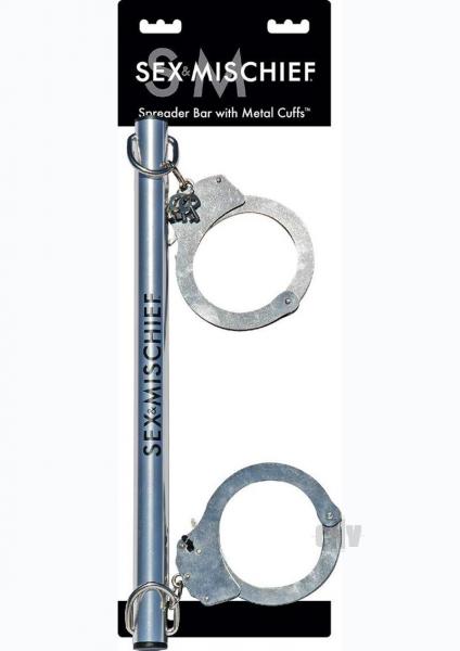 Sex and Mischief Spreader Bar with Metal Cuffs Sex Toy Product