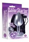 The 9 Silver Starter Heart Plug Violet Sex Toy Product