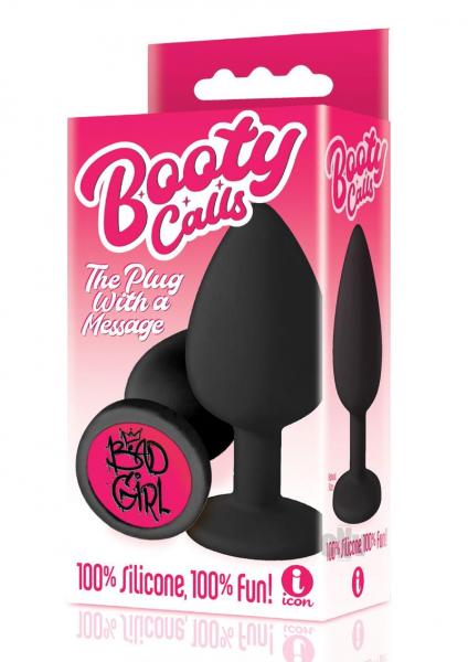 The 9's Booty Call Silicone Butt Plug Black Bad Girl