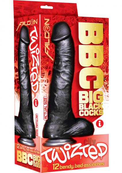 Big Black Cock Twisted Curvy 11 inches Dildo Sex Toy Product