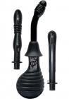 The Big Douche W/3 Unique Attachments Black	 Sex Toy Product