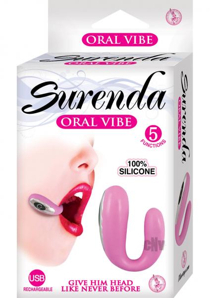 Surenda Silicone Oral Vibe 5 Function USB Rechargeable Waterproof - Pink Sex Toy Product