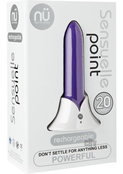 Sensuelle Point 20 Function Waterproof Bullet - Purple Sex Toy Product