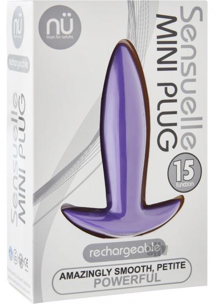 Sensuelle Mini Butt Plug Purple Sex Toy Product