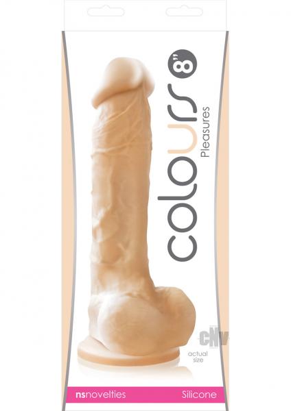Colours Pleasures 8 Inches Dong Beige Sex Toy Product