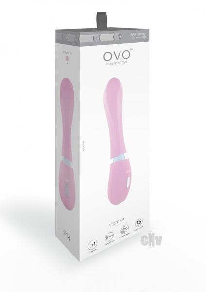 Ovo F14 Silicone G-Spot Vibrator Pink