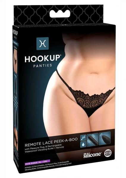 Hookup Panties Remote Peekaboo Qs Blk