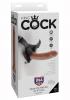 King Cock Strap On Harness with 9 inches Cock Tan Dildo Sex Toy Product Image 3